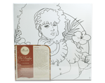 unopened Ke Kontan Paint Kit of artwork titled Lady Flowers by artist Dalma Norales
