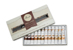 an opened Stapledon Arts Melanin Series acrylic paint set