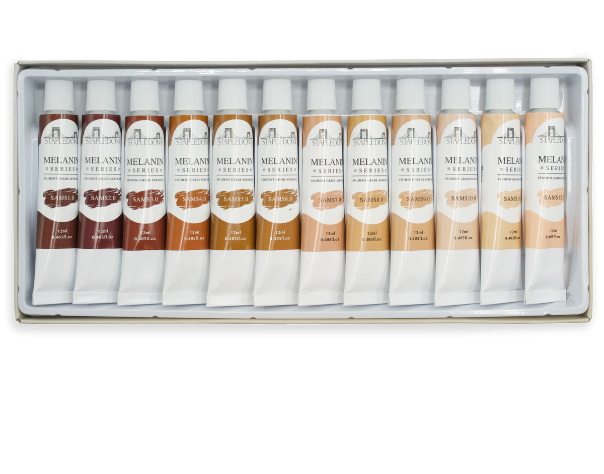 inclusive skin tone acrylic paint set