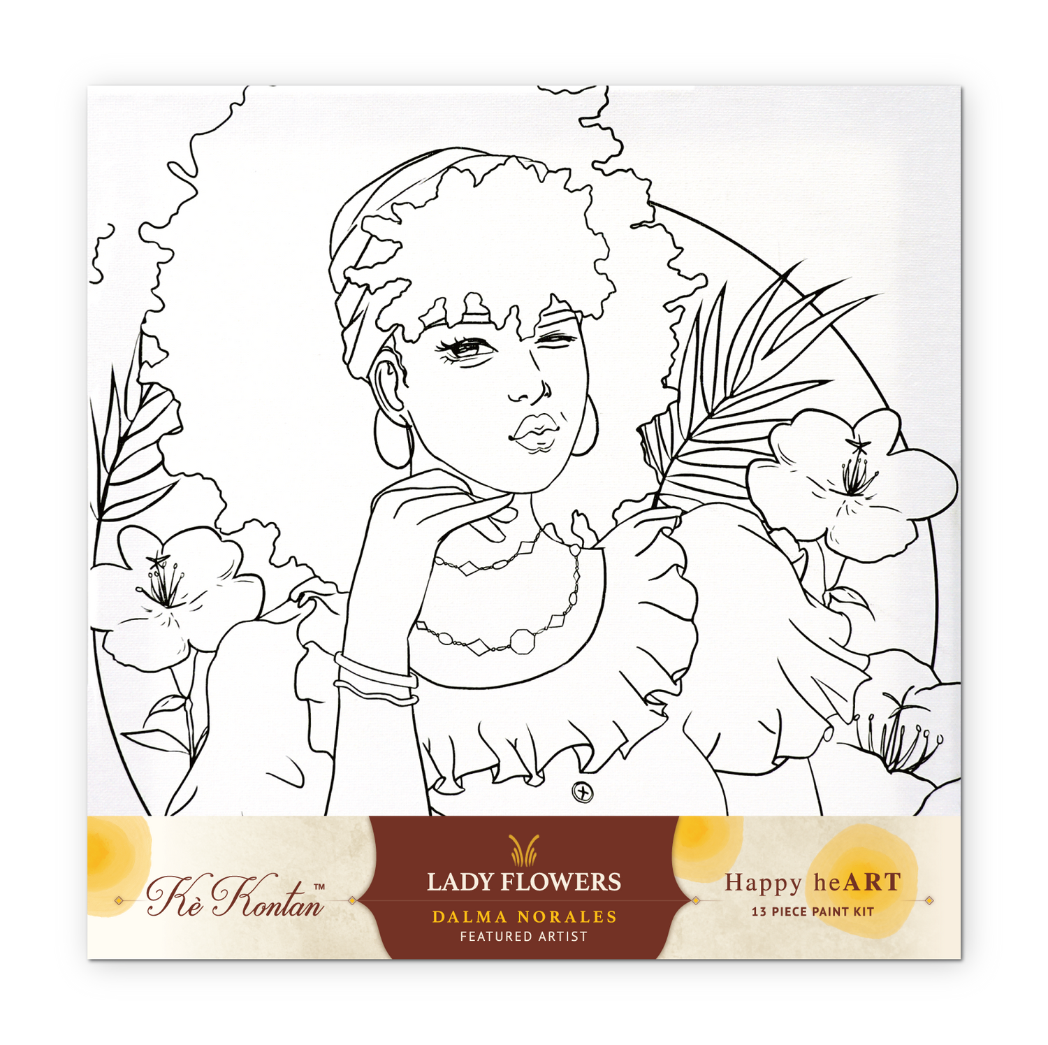 Lady Flowers | Kè Kontan - Paint Kit