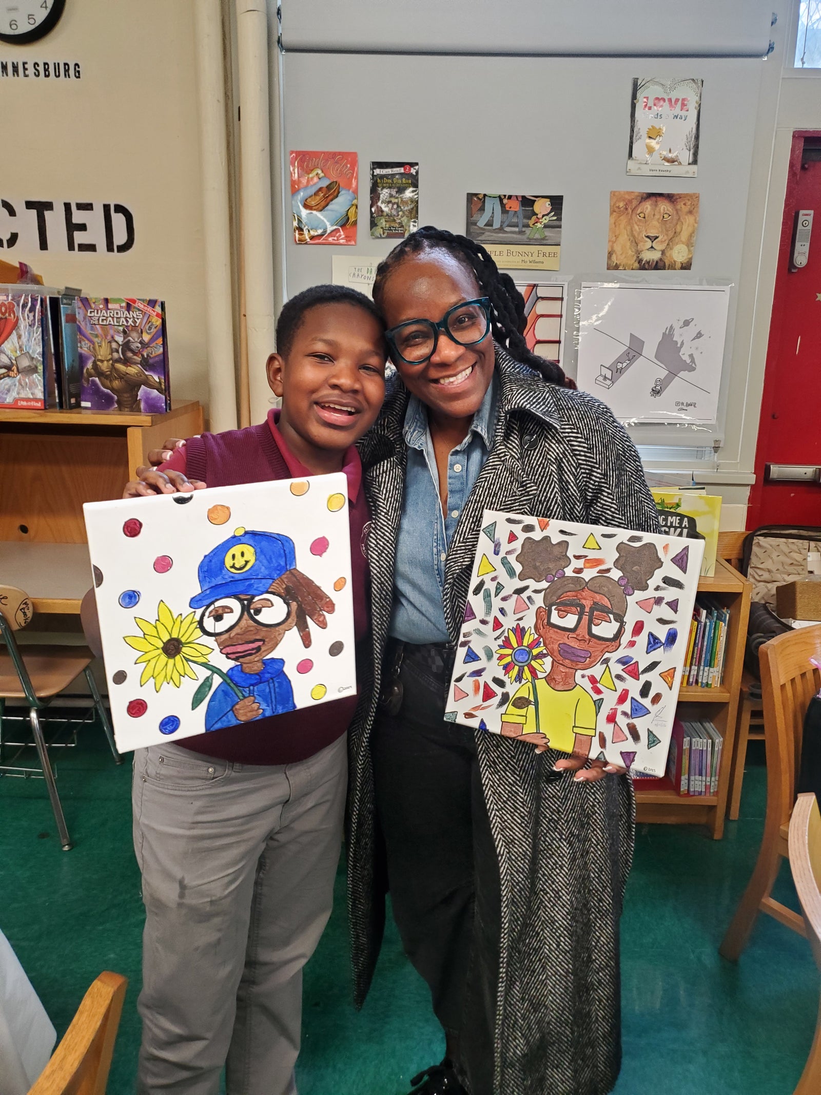NYC art educator creating with students
